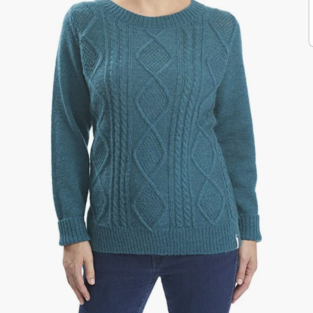 Woolrich cable knit mohair-blend sweater